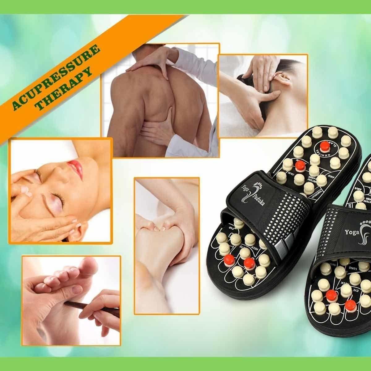 Spring Acupressure and Magnetic Therapy Slippers