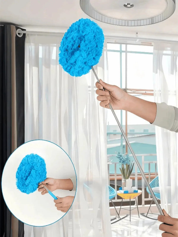 Microfiber Ceiling Fan Duster - Reusable Household Cleaning Tool for Ceilings Kitchens Bedrooms Bathrooms Furniture & Car Interiors
